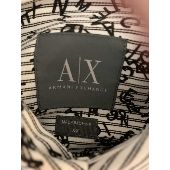 Armani Exchange A/X Men’s Long Sleeve Shirt (XS) - Picture 2 of 4